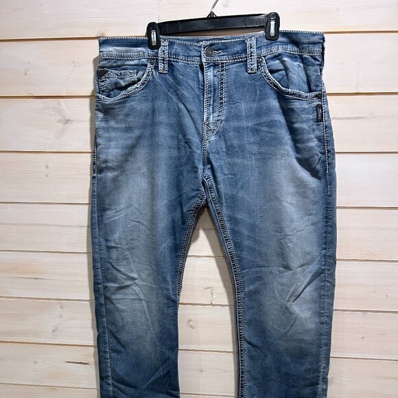 Silver Eddie Men's Jeans 38x34 - Picture 1 of 6